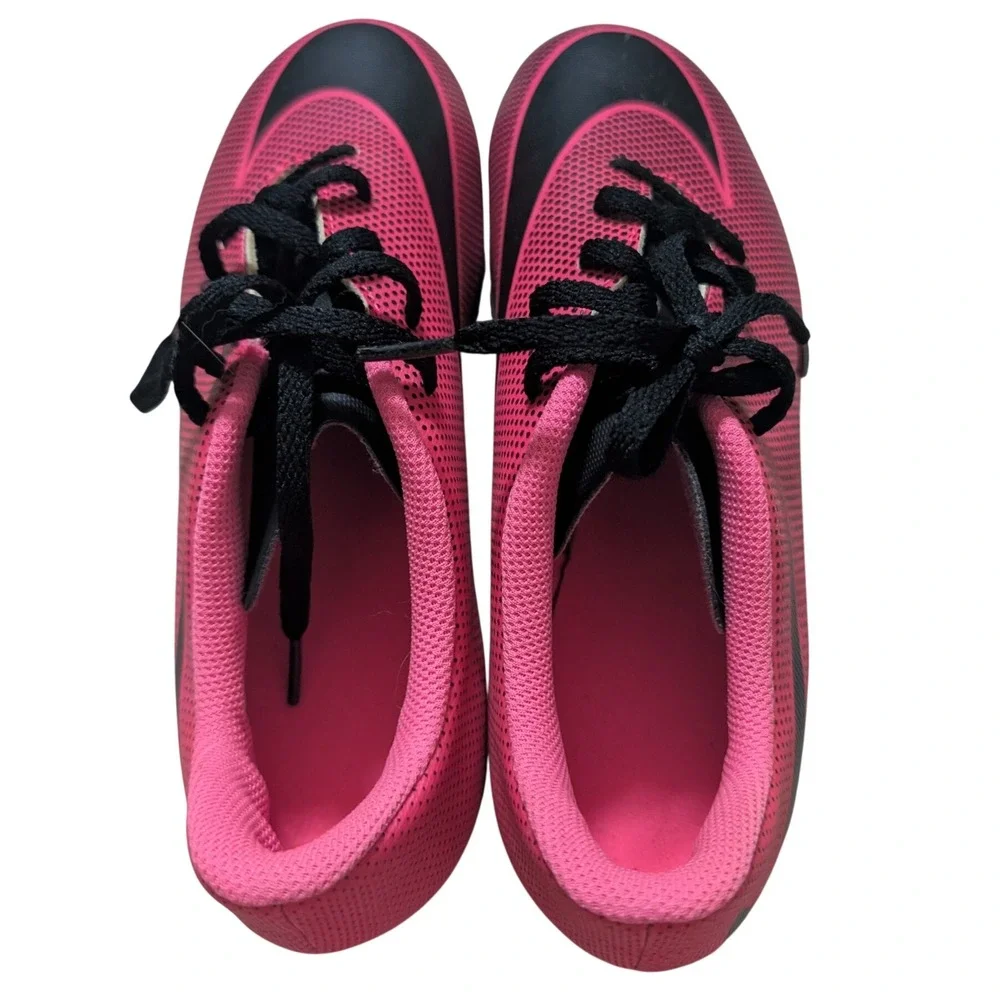 Nike Jr Hypervenom Phade III FG Soccer Cleats Pink Black 844437-600 4Y EU 36